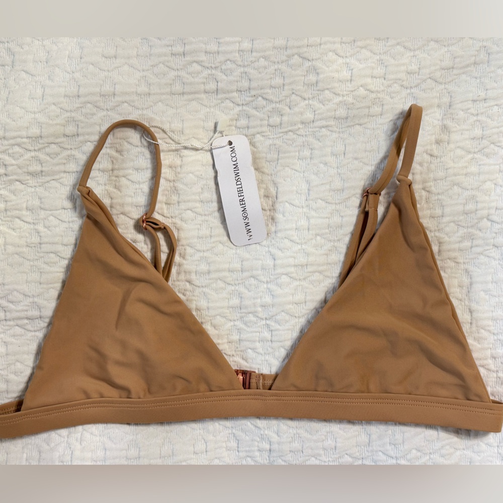 NWT**Somerfield Swim Brown Bikini Top